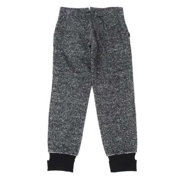 Yohji Yamamoto FEMME Silk Wool Geometric Tweed Pants K-175326_008