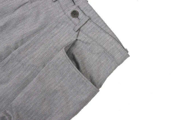 Y's Cotton Herringbone Dropped Crotch Pants K-175327_004