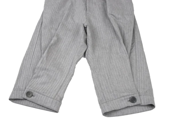 Y's Cotton Herringbone Dropped Crotch Pants K-175327_006