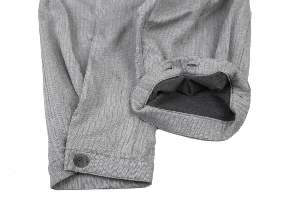 Y's Cotton Herringbone Dropped Crotch Pants K-175327_009