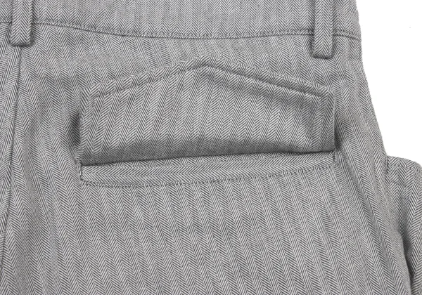 Y's Cotton Herringbone Dropped Crotch Pants K-175327_011