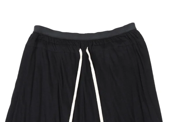 RickOwens lilies Cotton Drawstring Dropped Crotch Pants K-175328_002