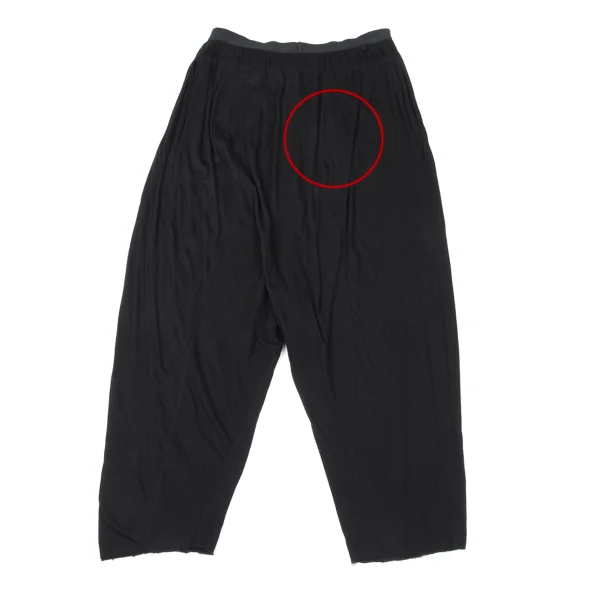 RickOwens lilies Cotton Drawstring Dropped Crotch Pants K-175328_010