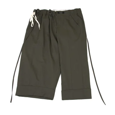 FRAPBOIS Wool Gaba Asymmetrical Wide Pants