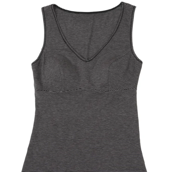 Y's for living Brushed Stripe Running Top K-175332_003