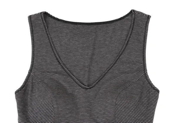 Y's for living Brushed Stripe Running Top K-175332_004