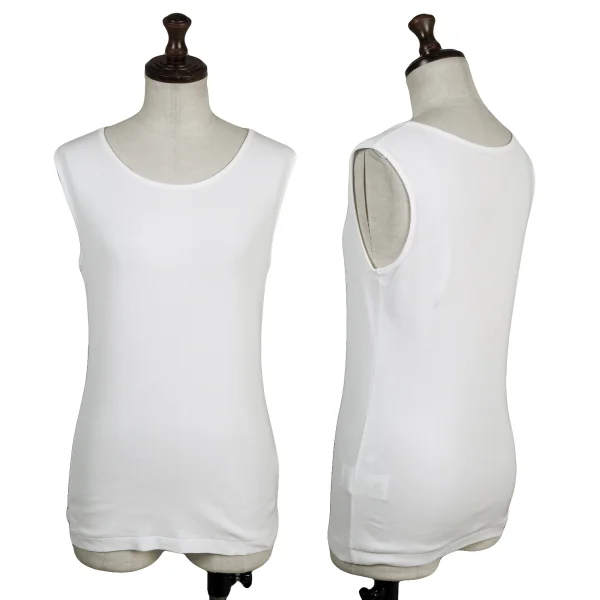 Yohji Yamamoto FEMME High-Twist Cotton Tank Top  2 K-175336_001