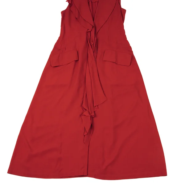 Yohji Yamamoto collections Rayon Front Drape Sleeveless Derss K-175338_008