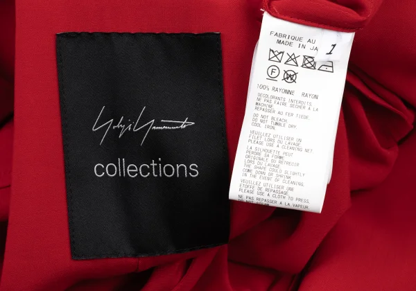Yohji Yamamoto collections Rayon Front Drape Sleeveless Derss K-175338_019