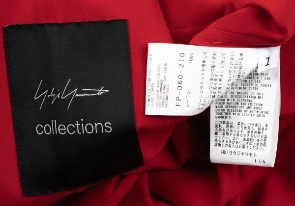 Yohji Yamamoto collections Rayon Front Drape Sleeveless Derss K-175338_020