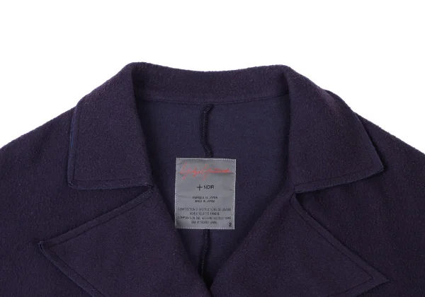 Yohji Yamamoto NOIR Wool Poly Buttonless Fleece Jacket K-175342_004