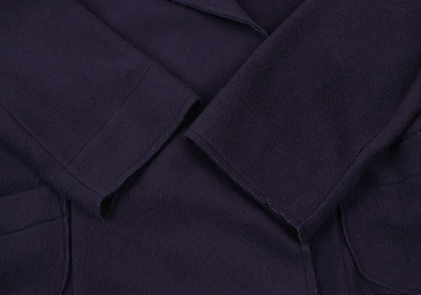 Yohji Yamamoto NOIR Wool Poly Buttonless Fleece Jacket K-175342_008