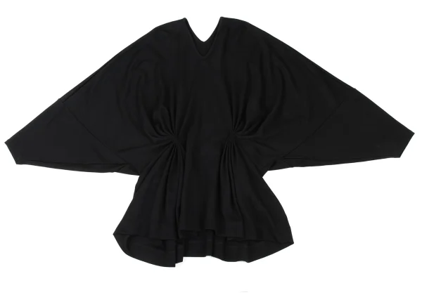 LIMI feu Wool Nylon Gather Design Dolman Top K-175343_002