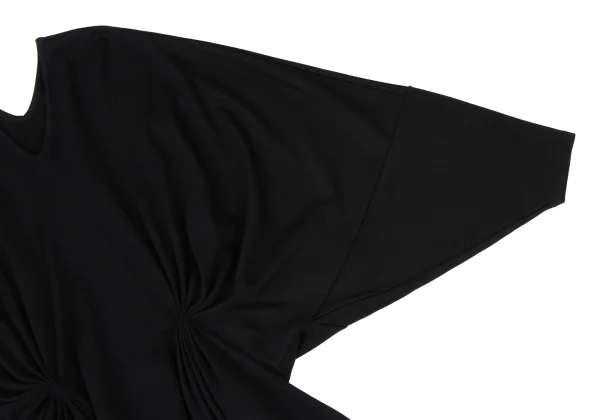 LIMI feu Wool Nylon Gather Design Dolman Top K-175343_005