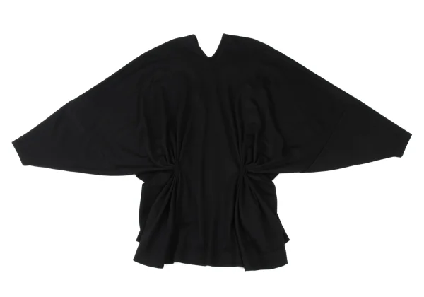 LIMI feu Wool Nylon Gather Design Dolman Top K-175343_010