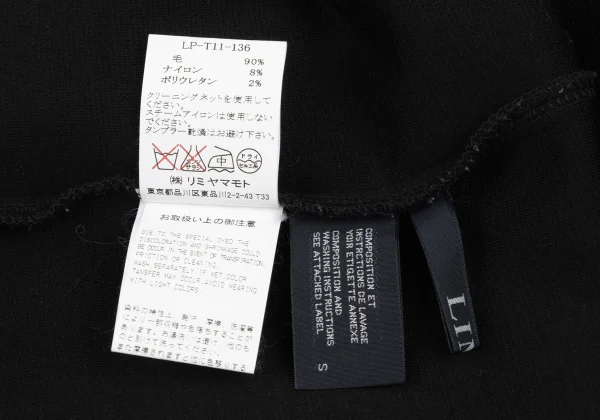 LIMI feu Wool Nylon Gather Design Dolman Top K-175343_014