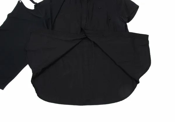 Y's PINK Front Layered Design Short Sleeve Shirt K-175344_014