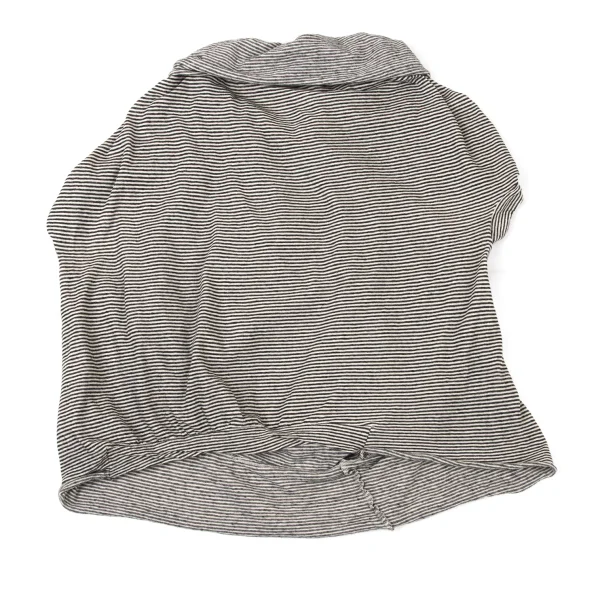 Y's Cotton Blend Cord Design Striped Top K-175346_010