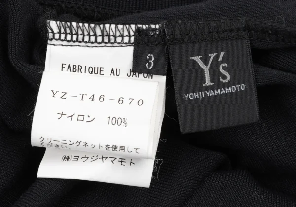 Y's Nylon Boat Neck Top K-175347_016