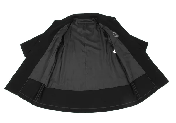Y's Wool Nylon High Neck Coat K-175350_012