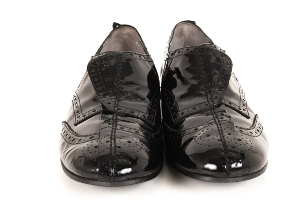 tricot COMME des GARCONS Patent Wingtip Slip-on Shoes K-175351_002