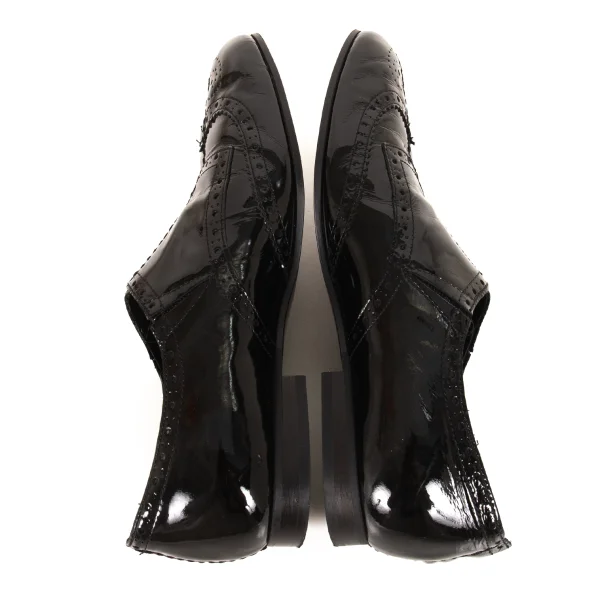tricot COMME des GARCONS Patent Wingtip Slip-on Shoes K-175351_009