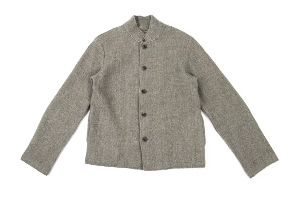 R by 45rpm Wool Cut Off Stand Collar Jacket K-175359_002
