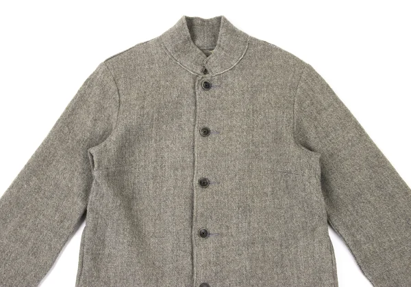 R by 45rpm Wool Cut Off Stand Collar Jacket K-175359_003