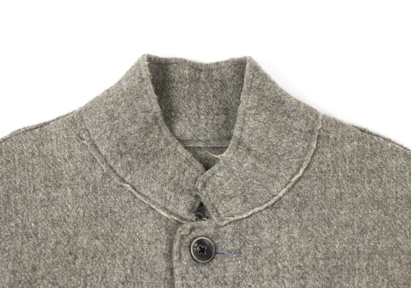 R by 45rpm Wool Cut Off Stand Collar Jacket K-175359_004
