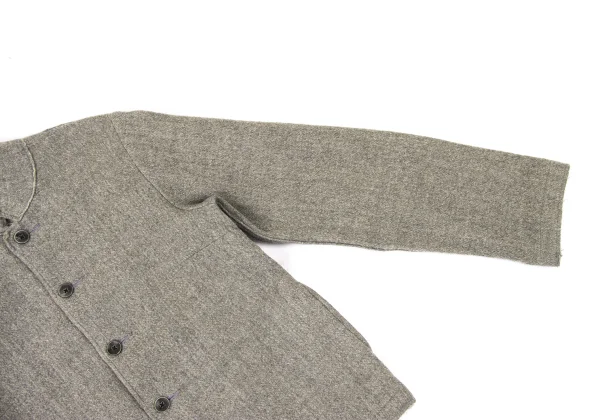 R by 45rpm Wool Cut Off Stand Collar Jacket K-175359_006