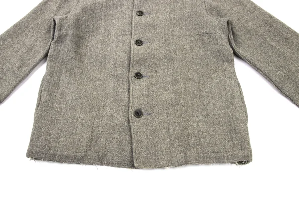 R by 45rpm Wool Cut Off Stand Collar Jacket K-175359_009