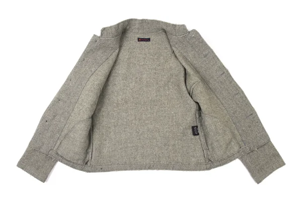 R by 45rpm Wool Cut Off Stand Collar Jacket K-175359_012
