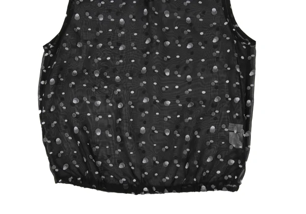 La Mode BALENCIAGA Poly Sheer Dot Sleeveless Top K-175360_005