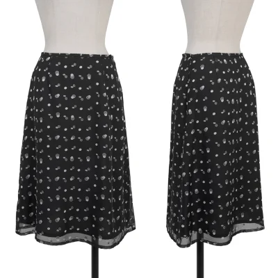 La Mode BALENCIAGA Poly Sheer Dot Skirt