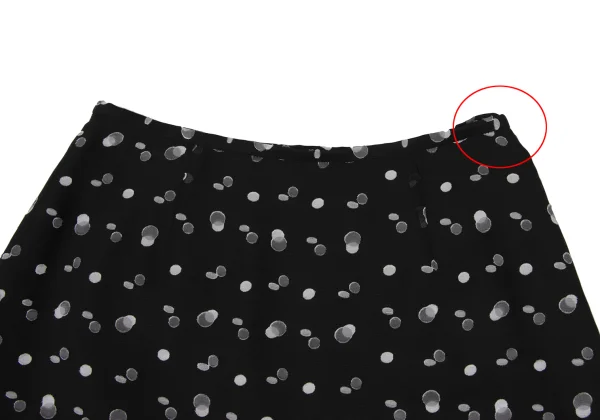 La Mode BALENCIAGA Poly Sheer Dot Skirt K-175361_004
