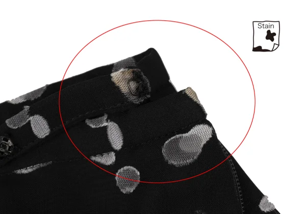 La Mode BALENCIAGA Poly Sheer Dot Skirt K-175361_005