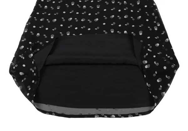 La Mode BALENCIAGA Poly Sheer Dot Skirt K-175361_010