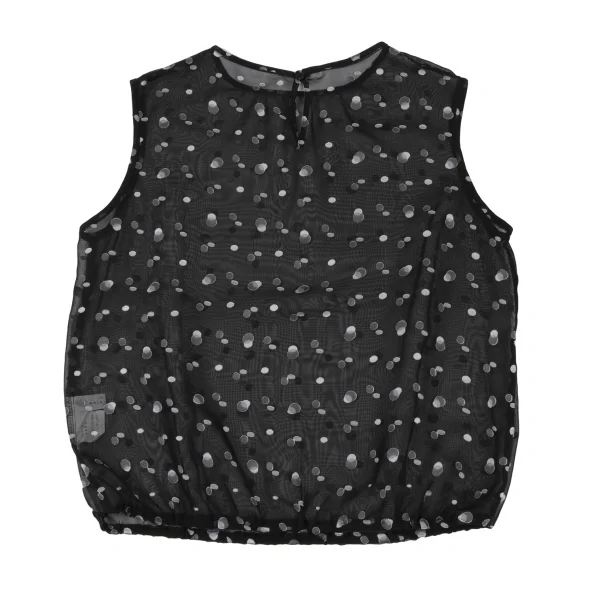 La Mode BALENCIAGA Poly Sheer Dot Sleeveless Top & Skirt K-175362_007