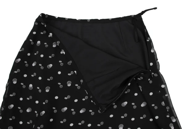 La Mode BALENCIAGA Poly Sheer Dot Sleeveless Top & Skirt K-175362_014