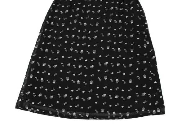 La Mode BALENCIAGA Poly Sheer Dot Sleeveless Top & Skirt K-175362_015