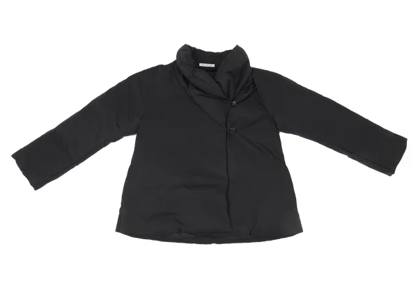 PLEATS PLEASE Padded Zip Shawl Collar Down Jacket K-175367_002