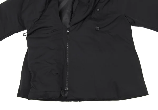 PLEATS PLEASE Padded Zip Shawl Collar Down Jacket K-175367_012
