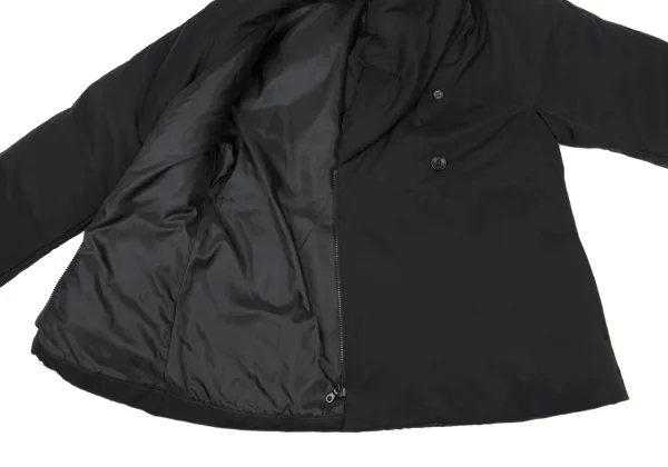 PLEATS PLEASE Padded Zip Shawl Collar Down Jacket K-175367_014