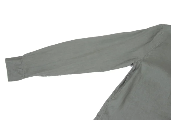 ARMANI EXCHANGE Linen Embroidered Logo Long Sleeve Shirt K-175368_006