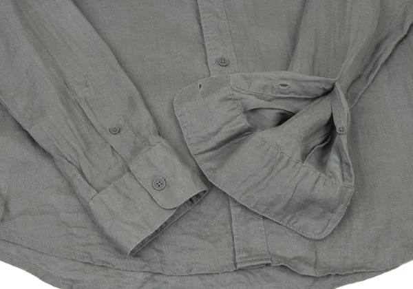 ARMANI EXCHANGE Linen Embroidered Logo Long Sleeve Shirt K-175368_007