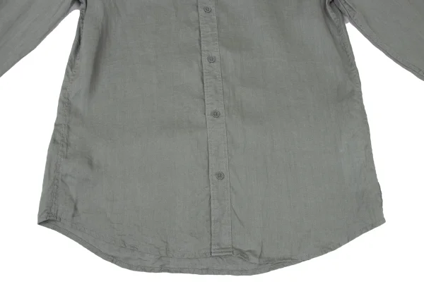 ARMANI EXCHANGE Linen Embroidered Logo Long Sleeve Shirt K-175368_008