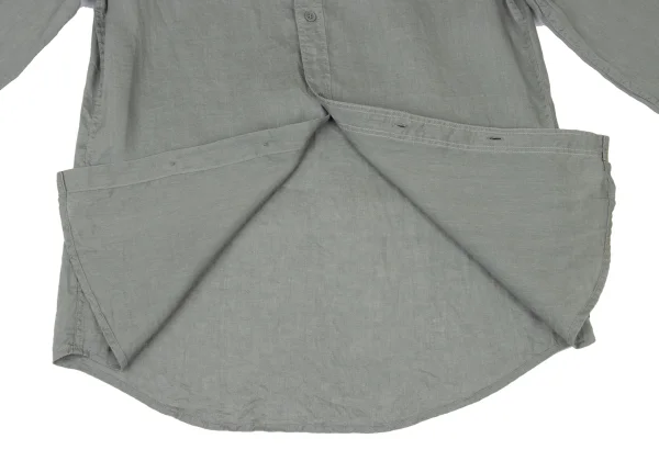 ARMANI EXCHANGE Linen Embroidered Logo Long Sleeve Shirt K-175368_009