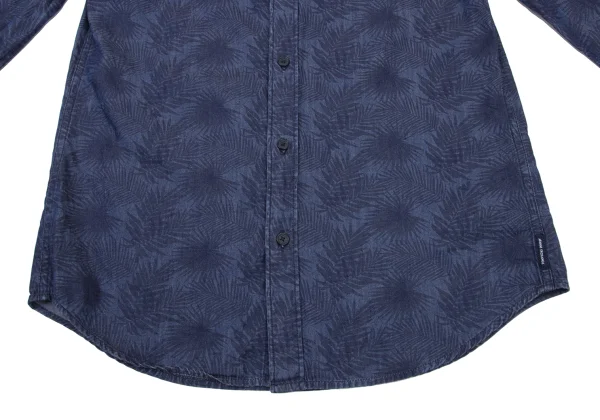 ARMANI EXCHANGE Botanical Print Chambray Long Sleeve Shirt K-175369_010