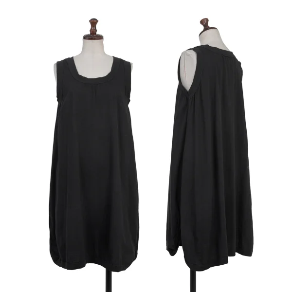 45rpm 45R Cotton Logo Embroidered Sleeveless Tunic Black 0 K-175372_001