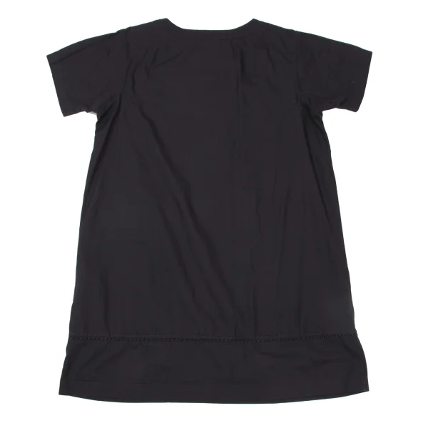 ISSEY MIYAKE HaaT Cotton Zigzag Switching Design Short Sleeve Tunic K-175376_017